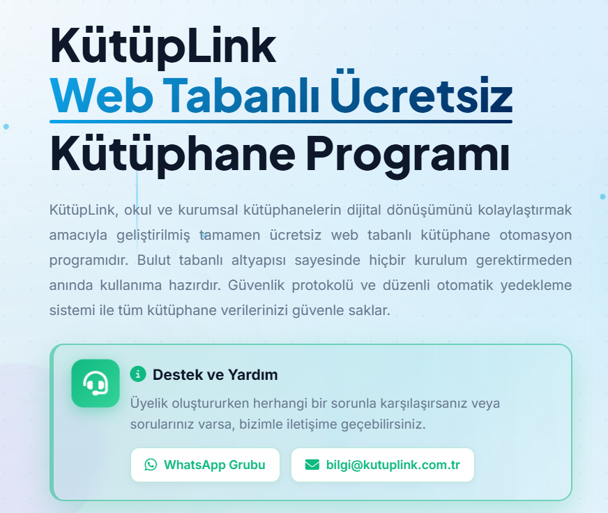 Ücretsiz Barkodlu Kütüphane Programı ile Kütüplink: Kolay ve Etkili Kütüphane Yönetimi